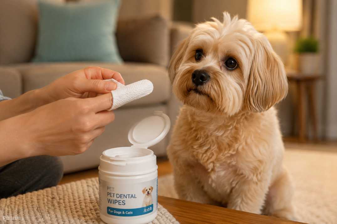 Dog dental wipes